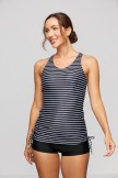 Scoop Neck Sporty Tankini Set